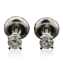 14KT White Gold 0.38ctw Diamond Stud Earrings