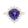 Image 1 : 14KT Yellow Gold 3.97ct Tanzanite and Diamond Ring