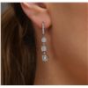 Image 1 : 14KT White Gold 0.99ctw Diamond Earrings