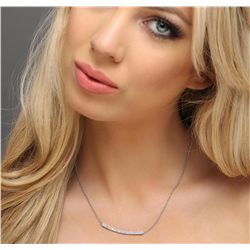 14KT White Gold 0.84ctw Diamond Necklace