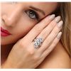 Image 2 : 14KT White Gold 1.08ctw Diamond Ring