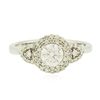 Image 1 : 14KT White Gold 0.82ctw Diamond Ring