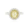 Image 1 : 18KT Two-Tone Gold 1.32ctw Diamond Engagement Ring