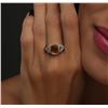 Image 6 : 14KT White Gold 3.55ct Citrine and Diamond Ring