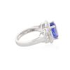 Image 6 : 14KT White Gold 3.85ct Tanzanite and Diamond Ring
