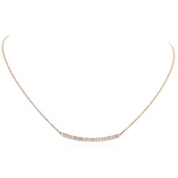 14KT Rose Gold 0.84ctw Diamond Necklace