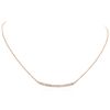 Image 1 : 14KT Rose Gold 0.84ctw Diamond Necklace