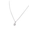 Image 6 : 14KT White Gold 0.93ctw Diamond Pendant With Chain