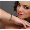 Image 5 : 14KT White Gold 13.52ctw Sapphire and Diamond Bracelet