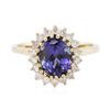 Image 1 : 14KT Yellow Gold 2.67ct Tanzanite and Diamond Ring