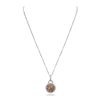 Image 3 : 14KT Two-Tone Gold 1.38ctw Diamond Pendant With Chain