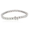 Image 4 : 14KT White Gold 5.49ctw Diamond Tennis Bracelet