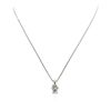 Image 4 : 14KT White Gold 0.97ct Diamond Pendant With Chain