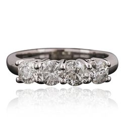 14KT White Gold 1.20ctw Diamond Ring