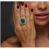 Image 6 : 14KT Two-Tone Gold 9.47ct Emerald and Diamond Ring