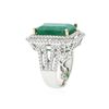 Image 7 : 14KT Two-Tone Gold 9.47ct Emerald and Diamond Ring