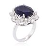 Image 6 : 14KT White Gold 10.37ct Sapphire and Diamond Ring
