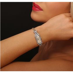 Ladies Vintage Platinum 1.02ctw Diamond Wristwatch