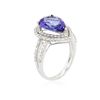 Image 6 : 14KT White Gold 4.44ct Tanzanite and Diamond Ring
