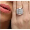 Image 6 : 14KT White Gold 8.10ctw Diamond Ring