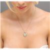 Image 2 : 14KT Yellow Gold 0.85ctw Diamond Heart Pendant With Chain