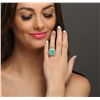 Image 6 : 14KT White Gold 11.78ct Emerald and Diamond Ring