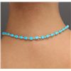 Image 6 : 14KT Yellow Gold 30.95ctw Turquoise and Diamond Necklace