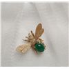 Image 5 : 14KT Yellow Gold 1.72ct Agate Bee Pin