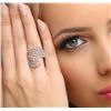 Image 5 : 14KT White Gold 0.68ctw Diamond Ring