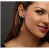 Image 5 : 14KT White Gold 6.27ctw Black Diamond and Diamond Earrings