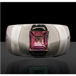 18KT White Gold 1.40ct Pink Tourmaline Ring