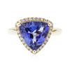 Image 3 : 14KT Yellow Gold 3.50ct Tanzanite and Diamond Ring