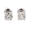 Image 1 : 14KT White Gold 1.21ctw Diamond Solitaire Earrings