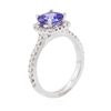 Image 3 : 14KT White Gold 1.53ct Tanzanite and Diamond Ring