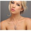 Image 1 : 14KT Two-Tone Gold 1.61ctw Diamond Pendant With Chain