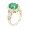 Image 6 : 14KT Yellow Gold 2.13ct Emerald and Diamond Ring