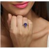 Image 4 : 18KT White Gold 4.53ct Tanzanite and Diamond Ring