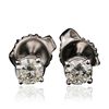 Image 1 : 14KT White Gold 0.57ctw Diamond Stud Earrings
