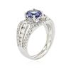 Image 6 : 18KT White Gold 1.60ct Tanzanite and Diamond Ring