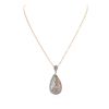 Image 3 : 14KT Two-Tone Gold 1.14ctw Diamond Pendant With Chain