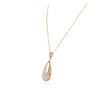Image 6 : 14KT Two-Tone Gold 1.14ctw Diamond Pendant With Chain