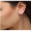 Image 2 : 14KT White Gold 2.59ctw Diamond Stud Earrings