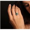 Image 1 : 14KT White Gold 2.04ct Emerald and Diamond Ring