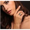 Image 2 : 14KT White Gold 2.04ct Emerald and Diamond Ring