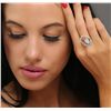 Image 1 : 14KT White Gold 0.65ctw Diamond Ring