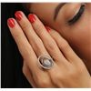 Image 2 : 14KT White Gold 0.65ctw Diamond Ring