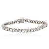 Image 1 : 14KT White Gold 4.28ctw Diamond Tennis  Bracelet