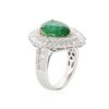 Image 6 : 14KT White and Yellow Gold 3.70ct Emerald and Diamond Ring