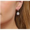 Image 1 : 14KT White Gold 1.38ctw Diamond Earrings