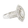 Image 4 : 14KT White Gold 1.21ctw Diamond Ring